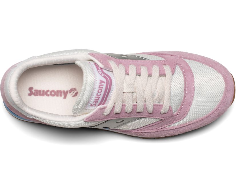 Saucony Jazz 81 Women's Originals White / Pink / Grey | Canada 021XYUF